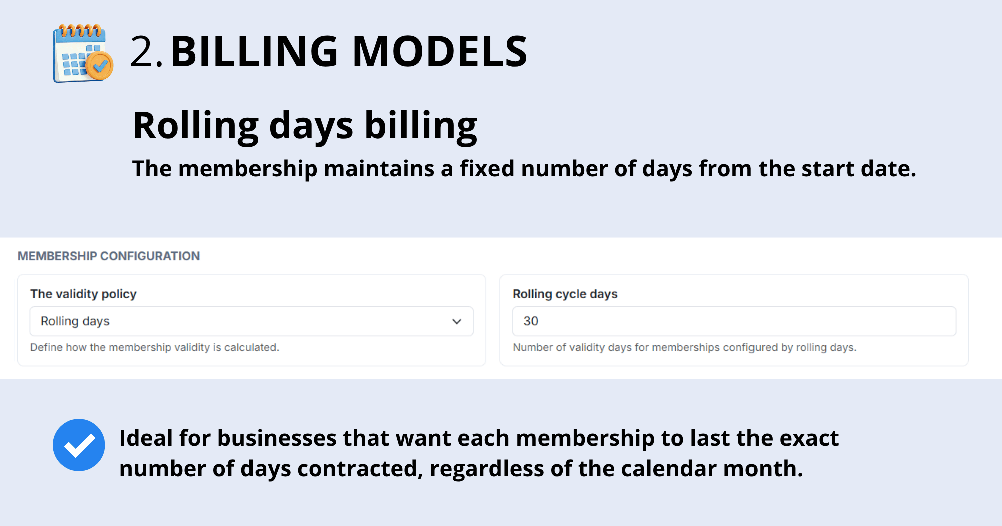 Membership billing models in KainoBox